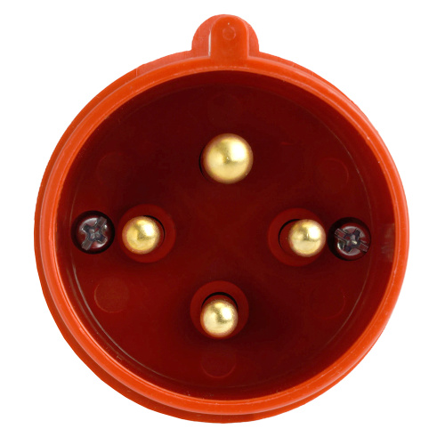 Вилка прямая ST-024 32А 380В 3P+PE IP44, PPG32-024-44, Stekker фото 3