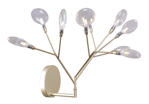 Crystal Lux Бра Crystal Lux EVITA AP9 GOLD/TRANSPARENT Crystal Lux Бра Crystal Lux EVITA AP9 GOLD/TRANSPARENT