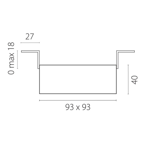 Комплект из светильника и рамки Lightstar Domino Quad (214510+214506) G214506 фото 2