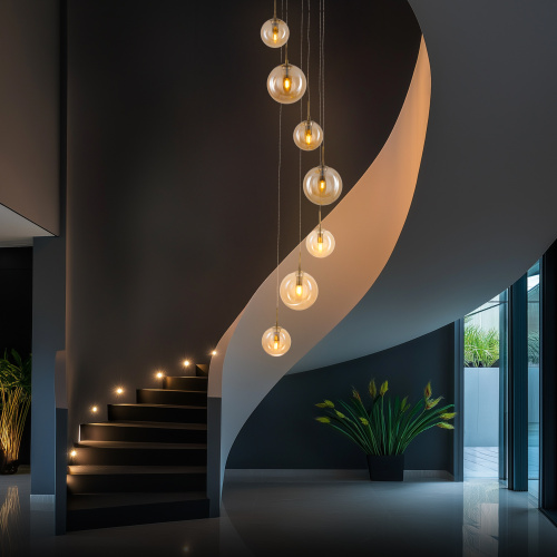 Citilux Томми CL102073 Люстра каскадная с янтарными шарами фото 7 Citilux Томми CL102073 Люстра каскадная с янтарными шарами фото 7