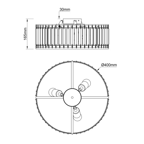 Потолочный светильник Escada 2116/3 E27*40W Gold фото 2