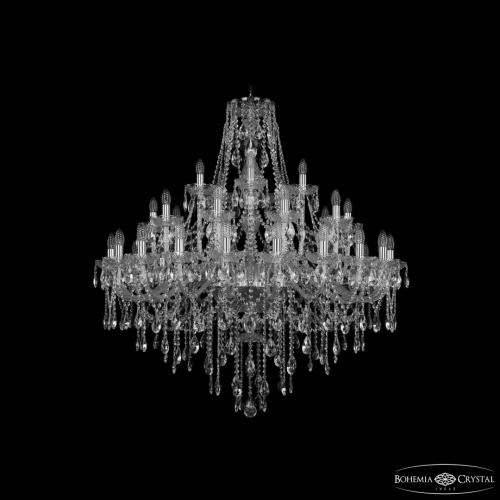 Люстра хрустальная 1415/20+10+5/400 Ni Bohemia Ivele Crystal (Богемия Ивеле Кристалл)