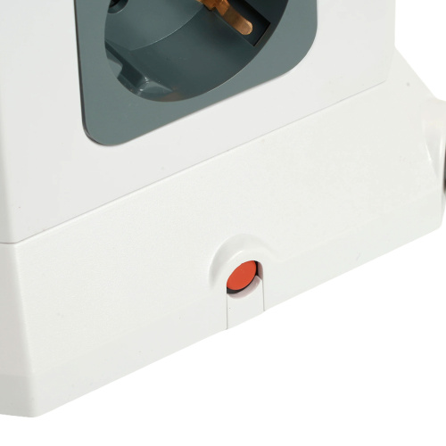 Удлинитель 12-местн с/з, 3x1мм2, 1.5 м,250В,16А, 3520Вт 3USB A + 1C 5V 3,4A, белый, серый серия Comfort HM10-61-01 фото 6