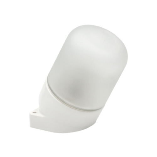 Светильник НББ 01-60-102 129х152х89мм, E27 max 60Вт, наклонный керам. корпус, стекло, IP65, белый