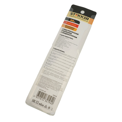 Паяльник с индикатором 40W, нихромовый нагреватель, долговечное жало, 230В фото 10 Паяльник с индикатором 40W, нихромовый нагреватель, долговечное жало, 230В фото 10