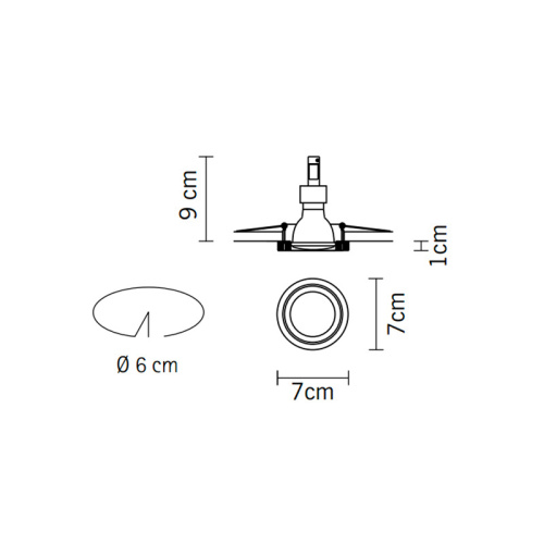 Встраиваемый светильник D55F5511 фото 3 Встраиваемый светильник D55F5511 фото 3