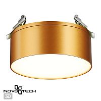 358754 SPOT NT21 525 матовое золото Светильник встраиваемый светодиодный IP20 LED 24W 4000K 2100Лм 100-265V PROMETA