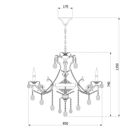 Подвесная люстра Bogates 406/10 Strotskis фото 4