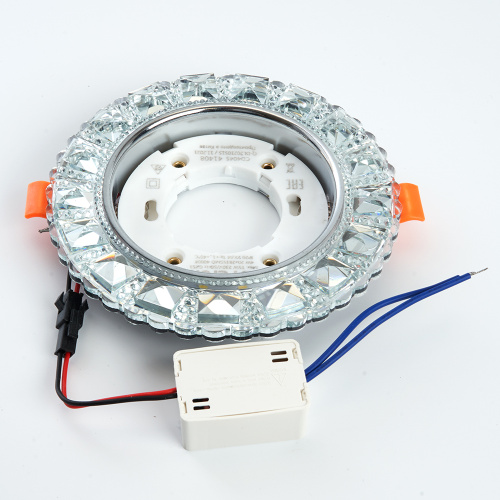 Светильник встраиваемый с белой LED подсветкой Feron CD4045 потолочный GX53 без лампы, прозрачный, хром фото 5 Светильник встраиваемый с белой LED подсветкой Feron CD4045 потолочный GX53 без лампы, прозрачный, хром фото 5