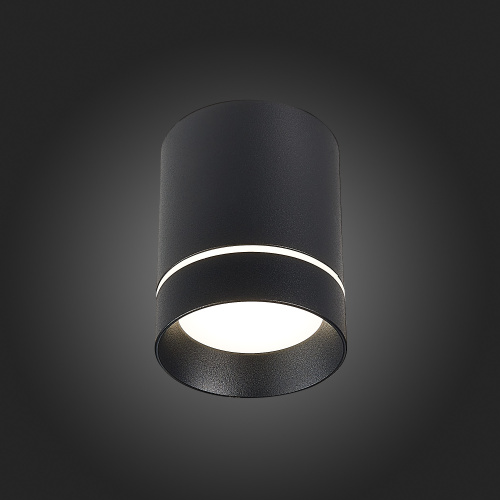 ST115.432.07 Светильник потолочный Черный LED 1*7W 3000K 490Lm Ra>90 120° IP20 D79xH100 170-240V Накладные светильники фото 4
