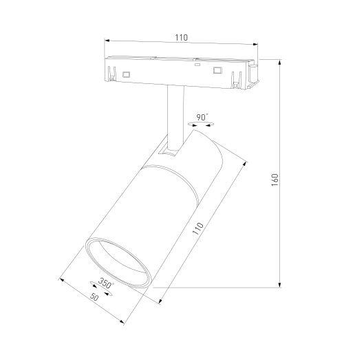 Slim Magnetic R01 Трековый светильник 6W 3000K (черный) 85011/01 85011/01 фото 10