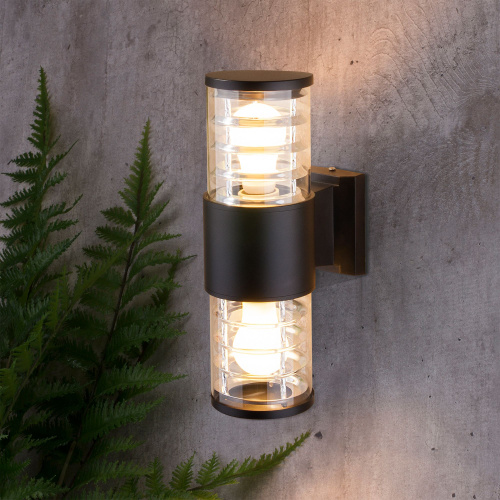 Настенный уличный светильник 1407 Techno черный IP54 1407 Techno черный фото 5