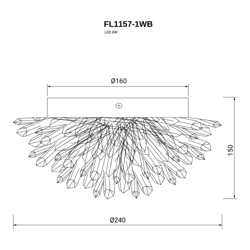 Бра Sorpresa FL1157-1WB фото 7