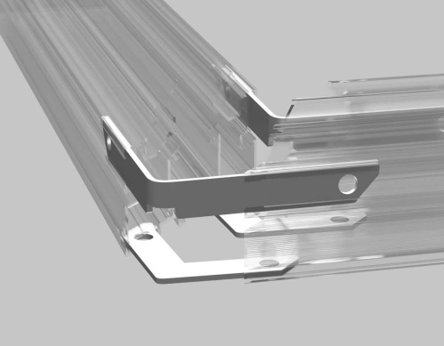 Комплект угловых вертикальных и горизонтальных соединителей Ambrella Light TRACK SYSTEM GL2015 фото 4