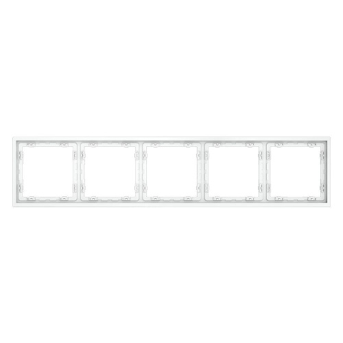 Рамка пластиковая Voltum S70 на 5 постов, (белый матовый) VLS100502 Рамка пластиковая Voltum S70 на 5 постов, (белый матовый) VLS100502