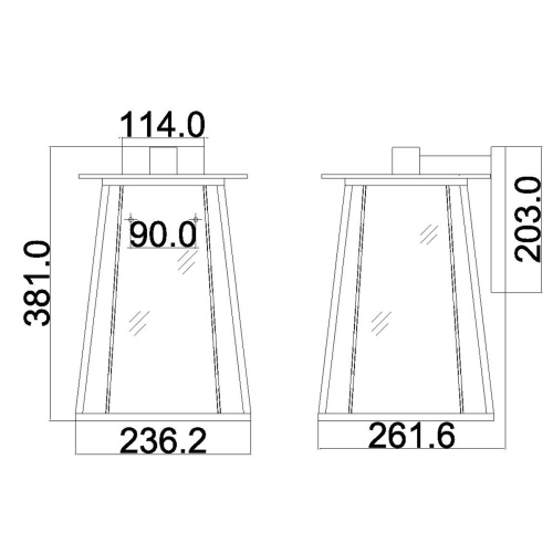 Настенный фонарь HK-WALKER2-L Hinkley, арт. HK-WALKER2-L фото 4