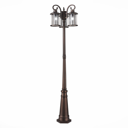 SL080.425.03 Светильник уличный наземный ST-Luce Темный кофе/Прозрачный, Темный кофе E27 3*100W LASTERO фото 2