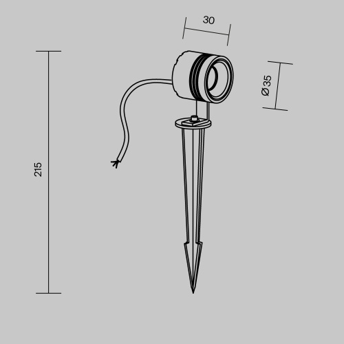 Ландшафтный светильник Outdoor O493FL-L3GF3K фото 4
