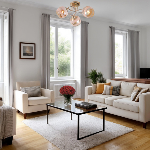 Потолочный светильник Escada 1110/3PL E27*40W Gold фото 3