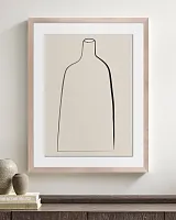 Постер "Minimal Vase" с дубовой рамой