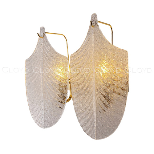 Бра Cloyd BONGA-A W2 / выс. 29 см - золото - прозрачн. стекло (арт.20438) фото 2