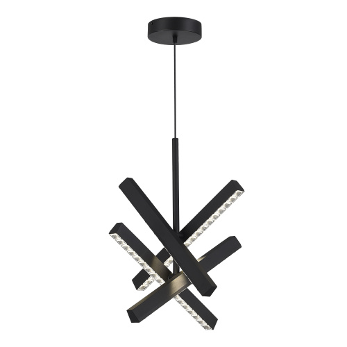 SL1018.413.04 Светильник подвесной ST-Luce черный/прозрачный LED 1*43W 4000K EUCLIDICS фото 5