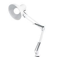 Светильник под лампу Feron DE1430 60W, 230V, патрон E27 на струбцине, белый