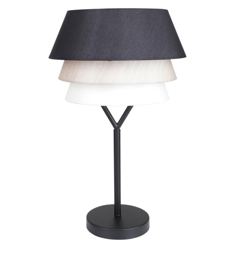 Настольный светильник Escada 10187/T E27*60W Black/Beige/White