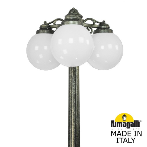 Fumagalli Садово-парковый фонарь FUMAGALLI RICU BISSO/G250 3L DN G25.157.S30.BYE27DN фото 2 Fumagalli Садово-парковый фонарь FUMAGALLI RICU BISSO/G250 3L DN G25.157.S30.BYE27DN фото 2