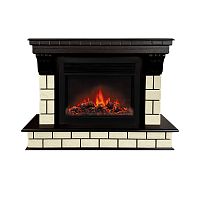 Электрокамин RealFlame Castle 26 AO античный дуб с очагом Moonblaze Black