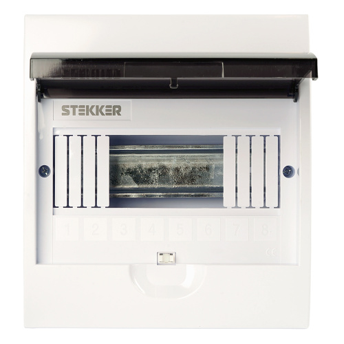 Бокс встраиваемый STEKKER EBX50-5/08-50 8 модулей, пластик, серия ArcaLight фото 4