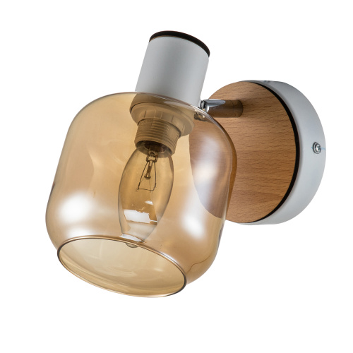 Спот Escada 10177/1A E14*40W White/Chrome/Wood фото 2