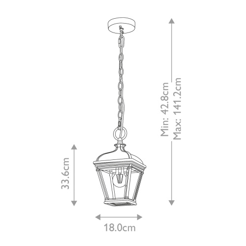 Подвесной фонарь Elstead Lighting, Арт. BAYVIEW-8M-BK фото 7