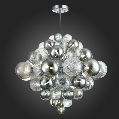 SL1124.103.29 Люстра подвесная ST-Luce Хром/Дымчатый, Прозрачный G9 29*5W 4000K VINETTO фото 3 SL1124.103.29 Люстра подвесная ST-Luce Хром/Дымчатый, Прозрачный G9 29*5W 4000K VINETTO фото 3