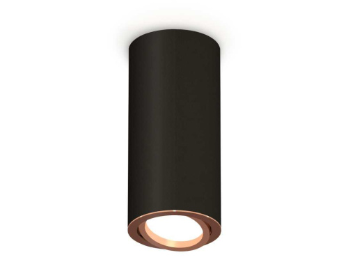 Комплект накладного светильника Ambrella light Techno Spot XS7443005 SBK/PPG черный песок/золото розовое полированное (C7443, N7005)