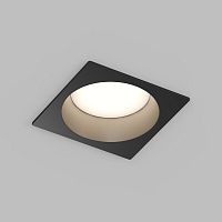 Встраиваемый влагозащищенный светильник DEEP, IP65, 15 Вт, GU5.3, LED, черный, пластик