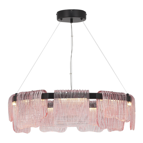 SL6021.403.54 Светильник подвесной ST-Luce черный/розовый LED 1*54W 3000K VOILE фото 2