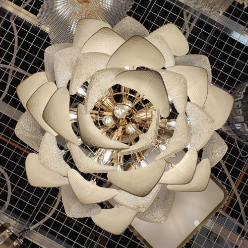 Люстра Cloyd TRAPESUND C19 / Ø62 см - бел.керамика - золото (арт.10662) фото 6