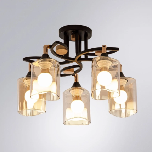 Потолочная люстра Arte Lamp GLAMORE A5076PL-5BK фото 3 Потолочная люстра Arte Lamp GLAMORE A5076PL-5BK фото 3