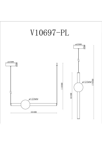 Светильник подвесной светодиодный Moderli V10697-PL Eclipse фото 6 Светильник подвесной светодиодный Moderli V10697-PL Eclipse фото 6