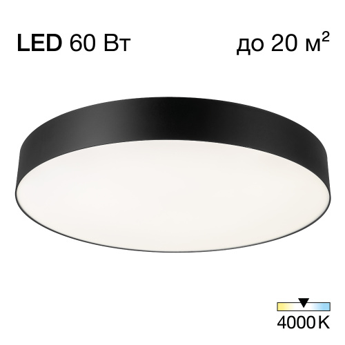 Citilux BART CL755491 LED Светильник потолочный Чёрный Citilux BART CL755491 LED Светильник потолочный Чёрный