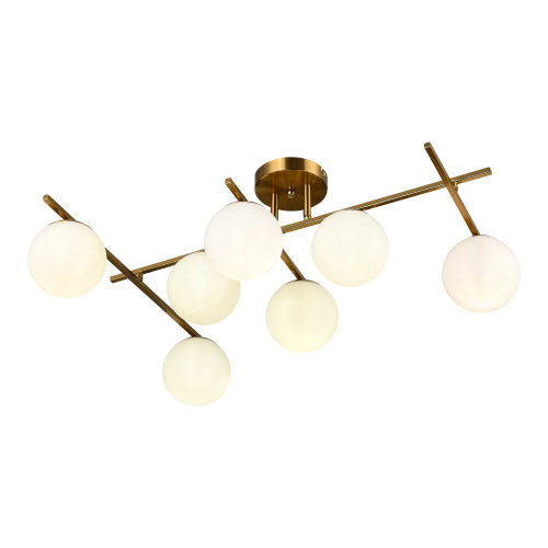 SLE1195-302-07 Светильник потолочный Латунь/Белый E14 7*40W SIERRA фото 5