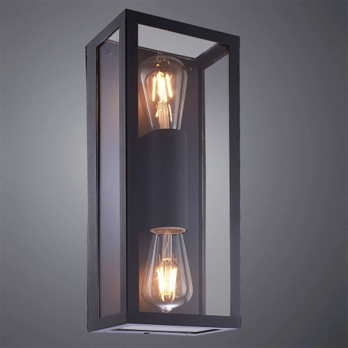 Уличный настенный светильник Arte Lamp BELFAST A4569AL-2BK фото 2
