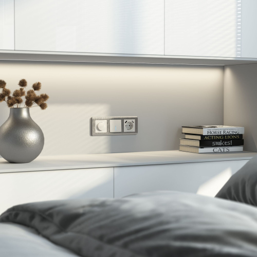 Диммер (перламутровый рифленый) W1142013 фото 5 Диммер (перламутровый рифленый) W1142013 фото 5