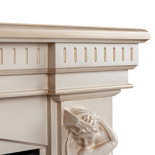 Электрокамин RealFlame Diva 33 WT белый дуб с золотой патиной с очагом Firespace 33 S IR фото 4