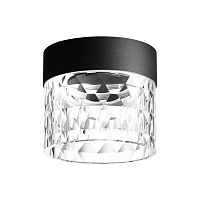 358998 OVER NT23 386 черный Светильник накладной светодиодный IP20 LED 4000K 10W 85-265V AURA