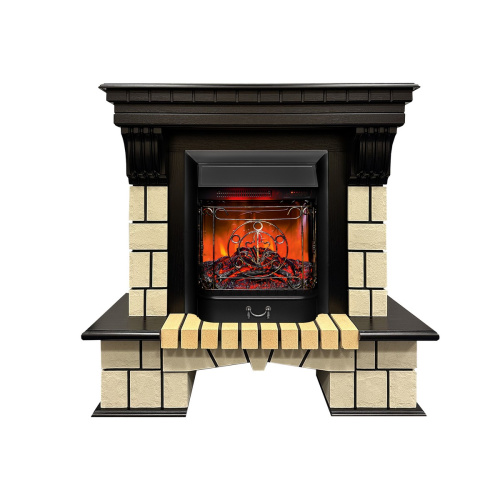 Электрокамин RealFlame Stone ML DN античный дуб с очагом Majestic Lux BL RC Электрокамин RealFlame Stone ML DN античный дуб с очагом Majestic Lux BL RC