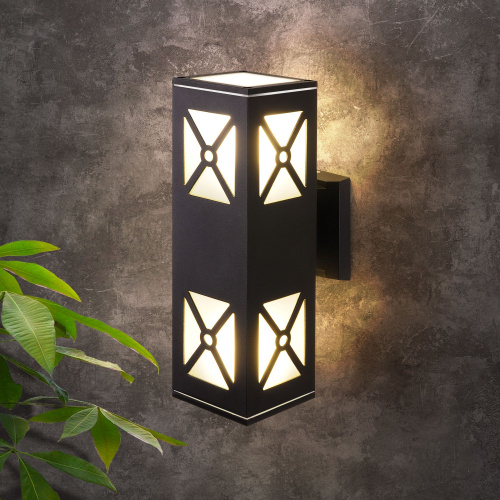 Уличный настенный светильник 1405 TECHNO черный IP54 1405 TECHNO фото 2