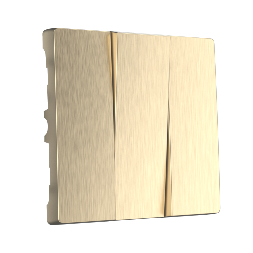 Набор клавиш для выключателя трехклавишного (шампань рифленый) W1139010 фото 2