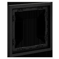 Рамка пластиковая Voltum S70 на 1 пост, (черный матовый) VLS100108